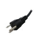 Cable de Poder 5-15P to IEC-320-C5. 18AWG. 10A. 3-Tomas Negro. 3ft