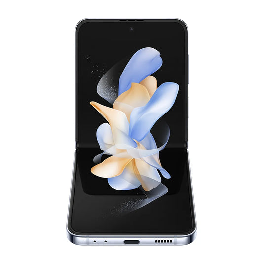 Celular Samsung Galaxy Z FLIP4 SM-F721BZA OC 8GB 256GB-ROM 5G 6.7Inc 12-12MP BT Cover Light Blue