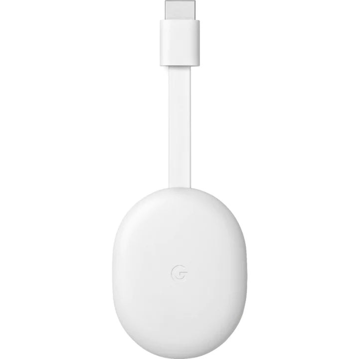 Google Chromecast Blanco 4ta generación - Nieve Wifi BT Dollby Vision HDR10 HDMI Alimentador USB-C