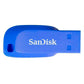 FLASH MEMORY SANDISK 16GB Cruzer Blade USB Azul