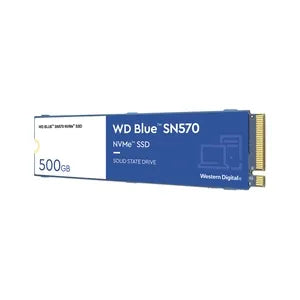 SSD WD 500GB SN570 NVMe Gen3x4 PCIe 8Gb-s M.2 2280 hasta 3500MB-s Blue