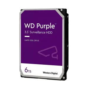 Disco Duro Western Digital Interno 6TB 5400RPM 3.5Inc. 24-7 Video Vigilancia Purple