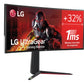Monitor LG 34'' UltraGear Curvo Gaming Nano IPS-3440 X 1440 1ms QHD Negro