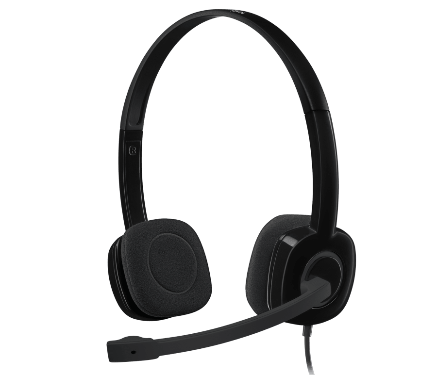 HEADSET LOGITECH H151 STEREO WIRED 1.8mts Conexion 3.5mm Negro