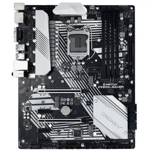 MBO BIOSTAR Z490A-SILVER 10-11Gen LGA1200 HDMI-VGA-DP 4xDDR4 DIMM 12USB 6xSATA3 PCIe2x16-3x1 M.2 ATX