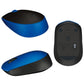 MOUSE LOGITECH M170 Azul-Negro WIRELESS USB PLUG AND PLAY